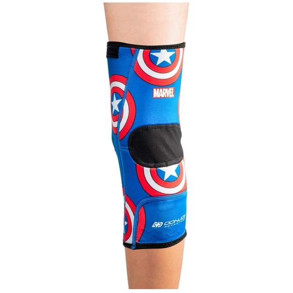 NWT✨ DONJOY Marvel Captain America Neoprene Knee Sleeve w Patella Donut - Picture 6 of 9